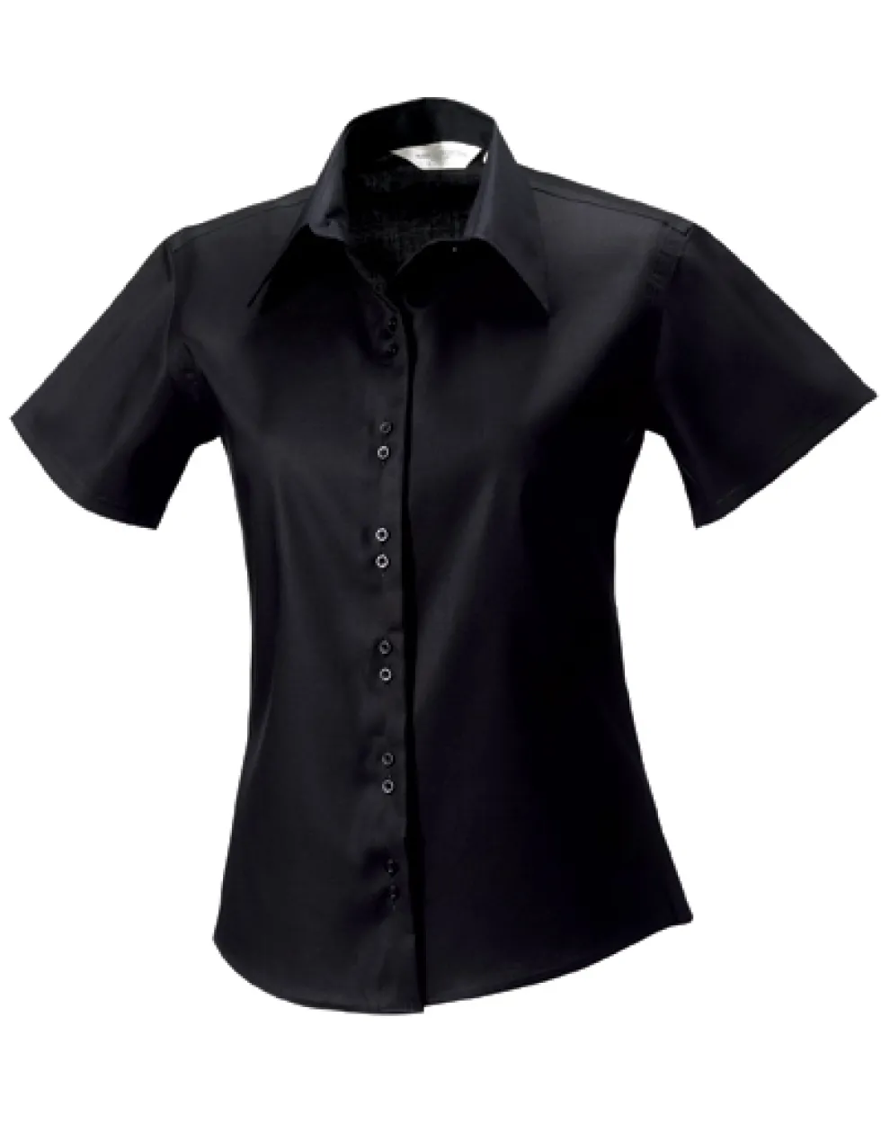 Z957F Russell Collection Bügelfreie kurzärmelige Damenbluse