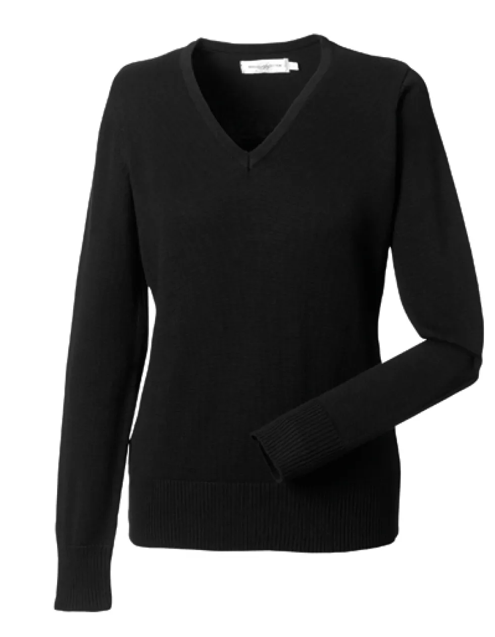 Z710F Russell Collection Damen Strick Pullover mit V-Ausschnitt