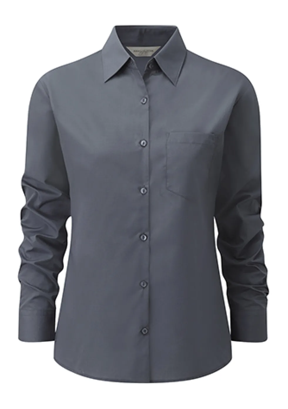 Z934F Russell Collection Langarm Popeline-Bluse