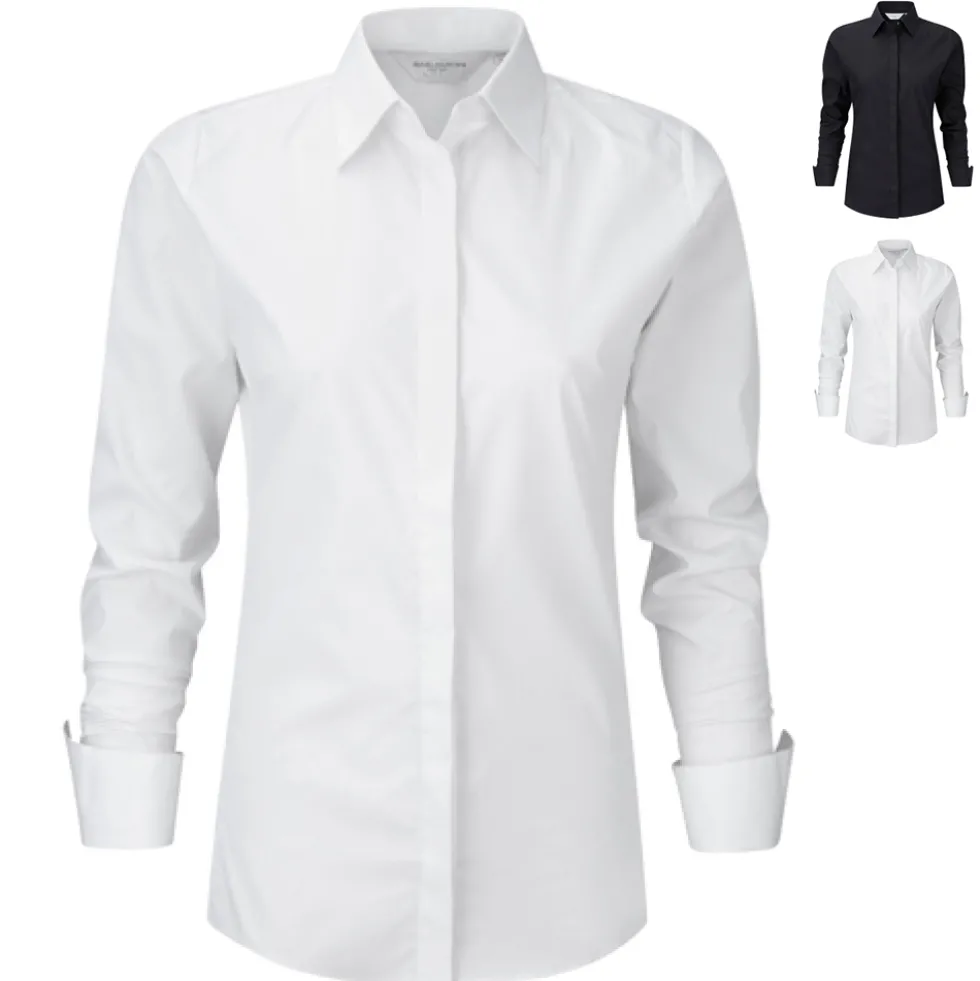 Z960F Russell Collection ULTIMATE STRETCH Bluse Langarm Damen