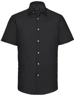 Z923 Russell Collection Kurzärmeliges Oxford Hemd